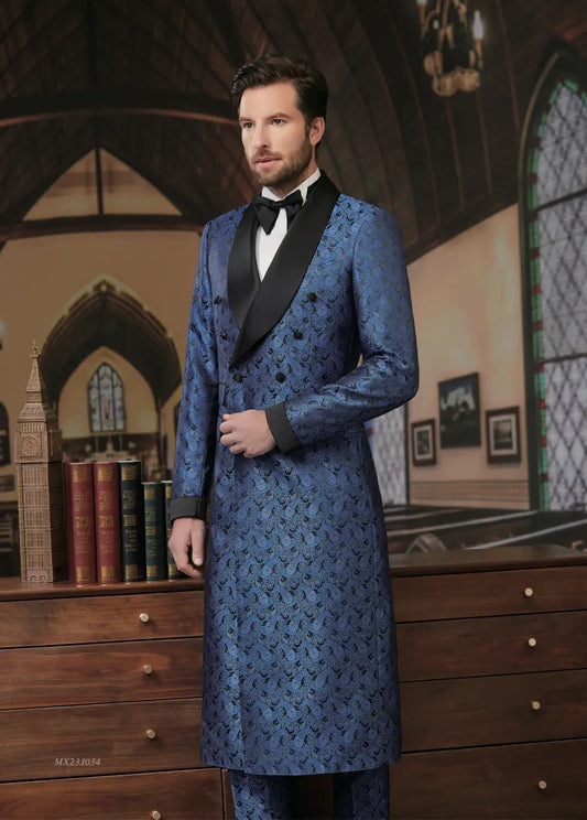 Premium Jacquard Tuxedo Suit - AA23J034