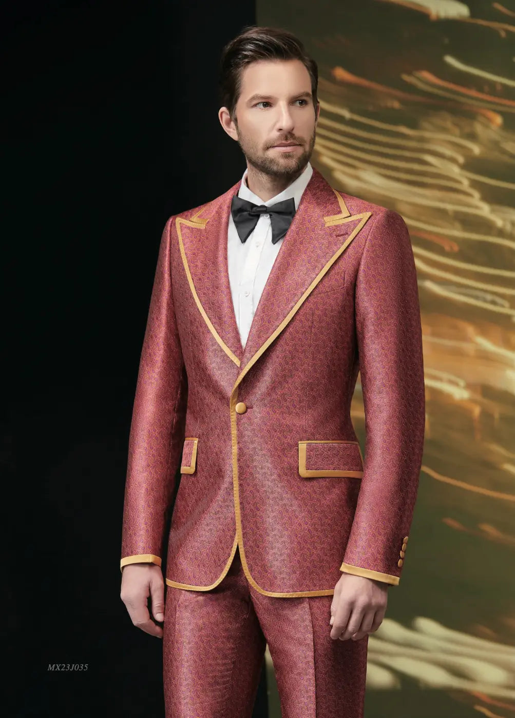 Premium Jacquard Tuxedo Suit - AA23J035