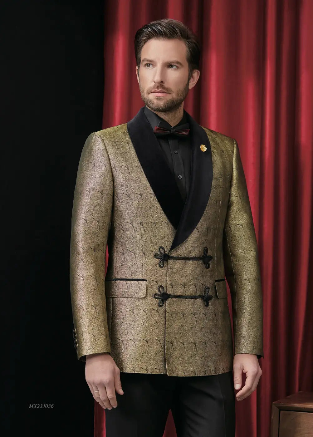 Premium Jacquard Tuxedo Suit - AA23J036