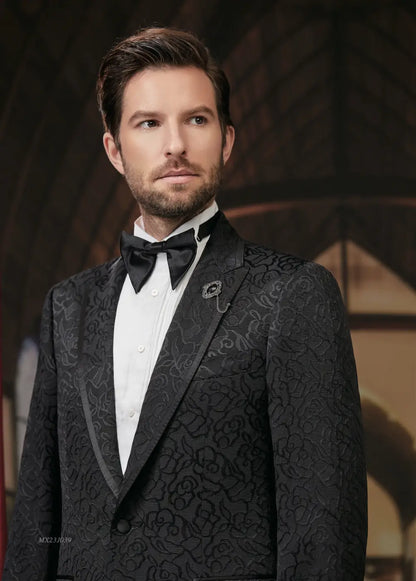 Premium Jacquard Tuxedo Suit - AA23J039