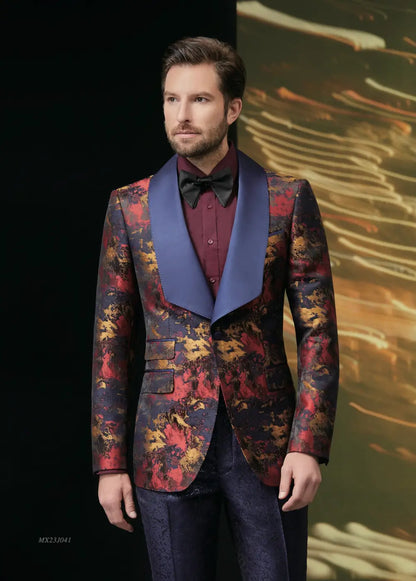 Premium Jacquard Tuxedo Suit - AA23J041