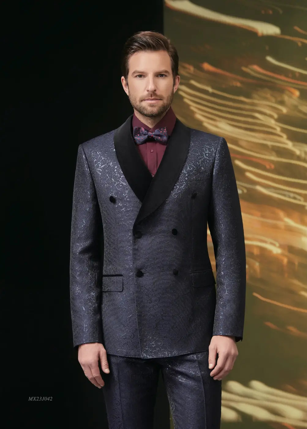 Premium Jacquard Tuxedo Suit - AA23J042
