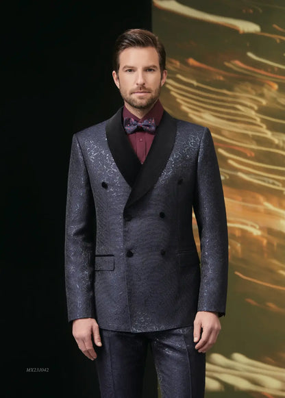 Premium Jacquard Tuxedo Suit - AA23J042