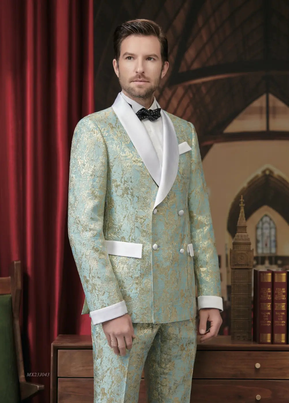 Premium Jacquard Tuxedo Suit - AA23J043
