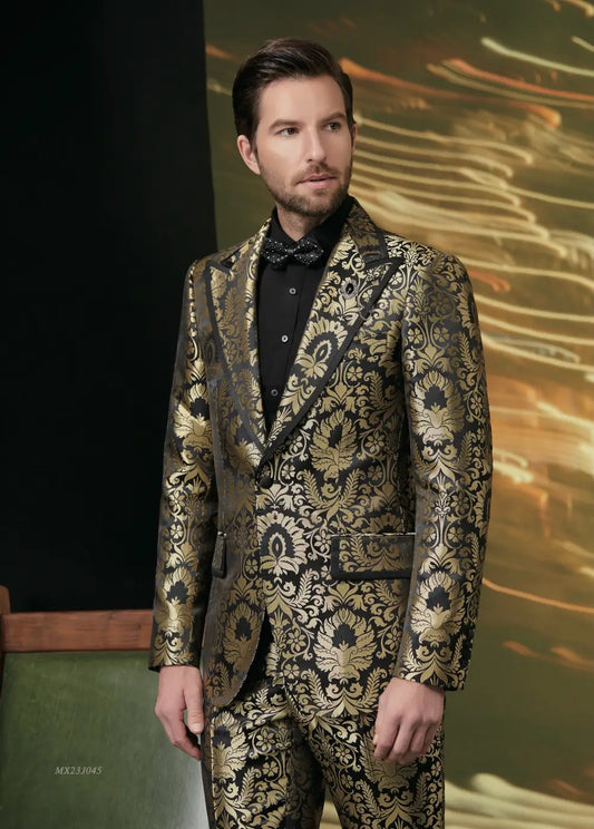 Premium Jacquard Tuxedo Suit - AA23J045