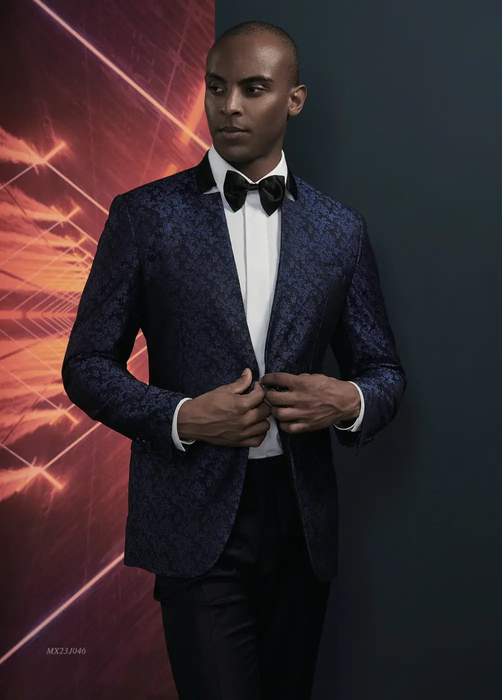 Premium Jacquard Tuxedo Suit - AA23J046