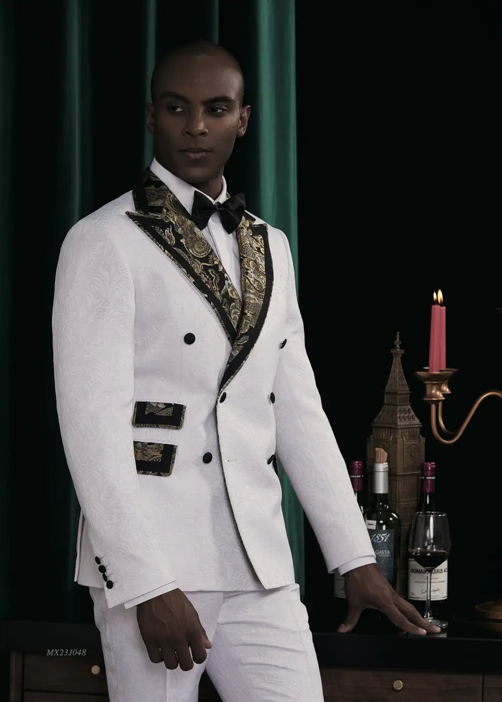 Premium Jacquard Tuxedo Suit - AA23J048
