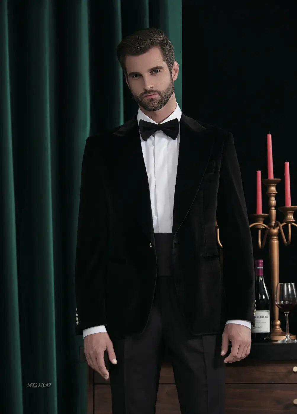 Premium Jacquard Tuxedo Suit - AA23J049