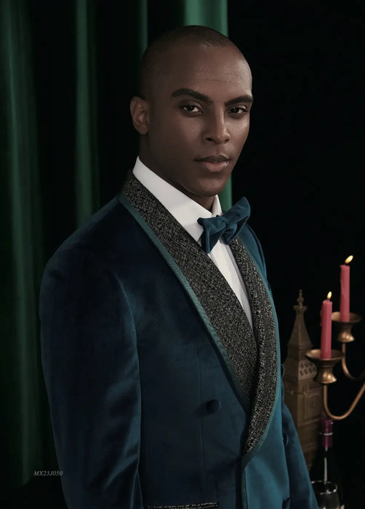 Premium Jacquard Tuxedo Suit - AA23J050
