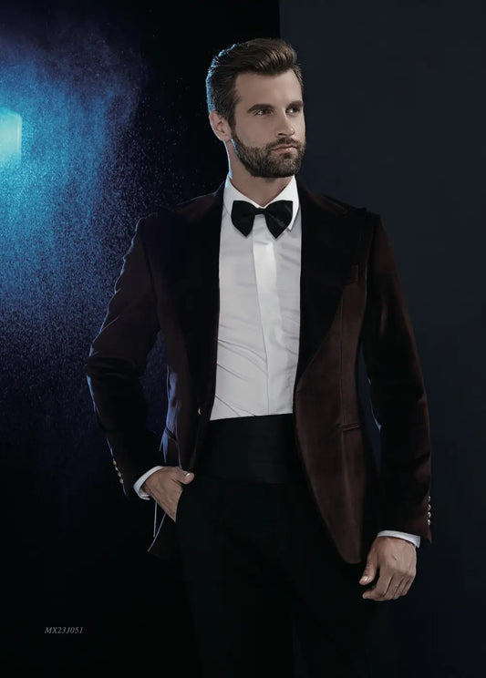 Premium Jacquard Tuxedo Suit - AA23J051