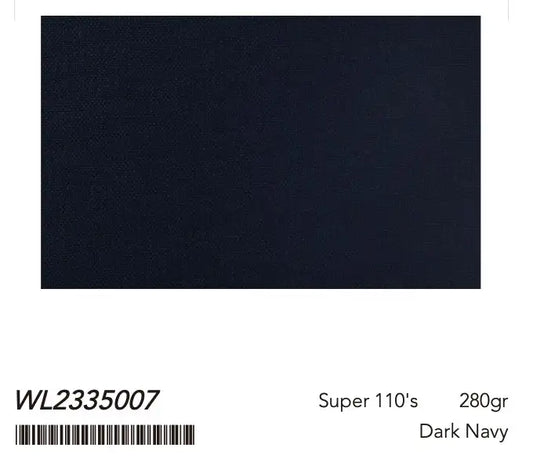 Dark Navy Super 110’s Wool Suit – 280g Classic Tailoring