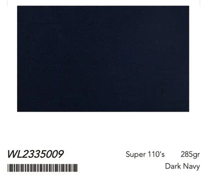 Dark Navy Super 110’s Wool Suit – 285g Refined Tailoring