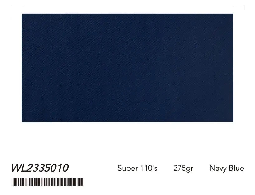 Navy Blue Super 110’s Wool Suit – 275g Lightweight Tailoring