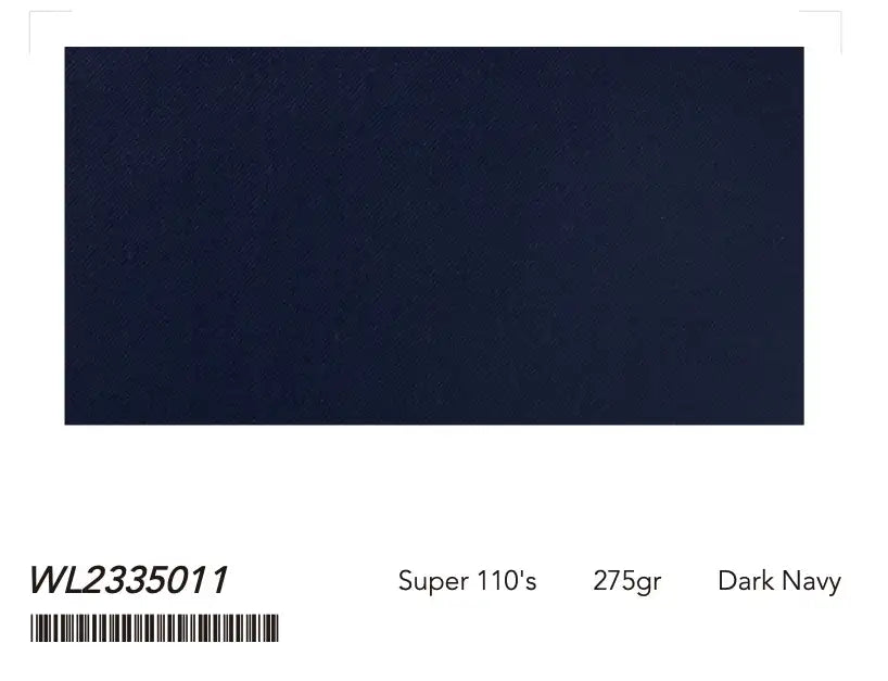 Dark Navy Super 110’s Wool Suit – 275g Classic Tailoring