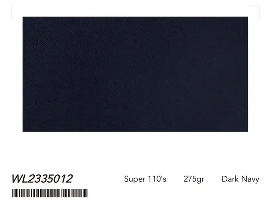 Dark Navy Super 110’s Wool Suit – 275g Refined Tailoring