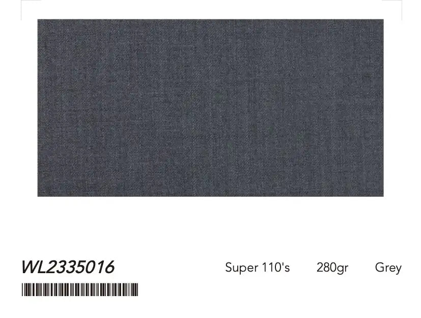 Classic Grey Super 110’s Wool Suit – 280g Modern Tailoring