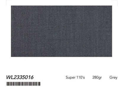 Classic Grey Super 110’s Wool Suit – 280g Modern Tailoring