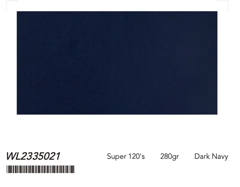 Dark Navy Super 120’s Wool Suit – 280g Classic Tailoring