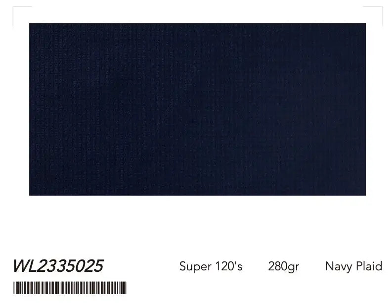 Navy Plaid Super 120’s Wool Tuxedo – 280g Modern Evening Tailoring