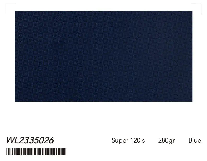 Textured Blue Super 120’s Wool Tuxedo – 280g Contemporary Evening Tailoring