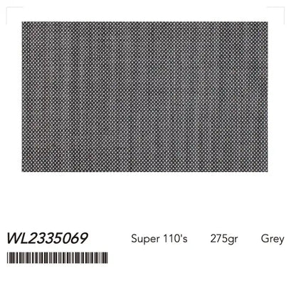 Grey Micro-Textured Super 110’s Wool Peak Lapel Tuxedo – 275g Modern Evening Tailoring