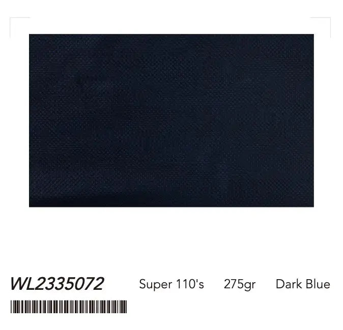 Dark Blue Textured Super 110’s Wool Peak Lapel Tuxedo – 275g Refined Evening Tailoring