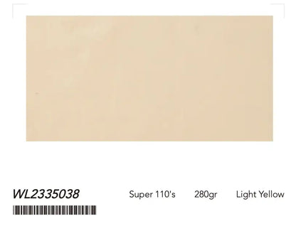Light Yellow Super 110’s Wool Double-Breasted Peak Lapel Suit – 280g Signature Tailoring