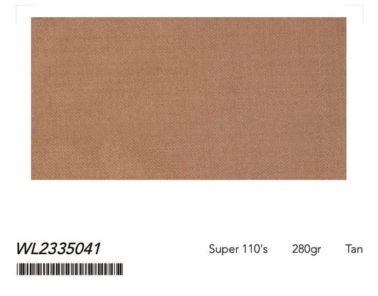Tan Super 110’s Wool Suit – 280g Contemporary Tailoring