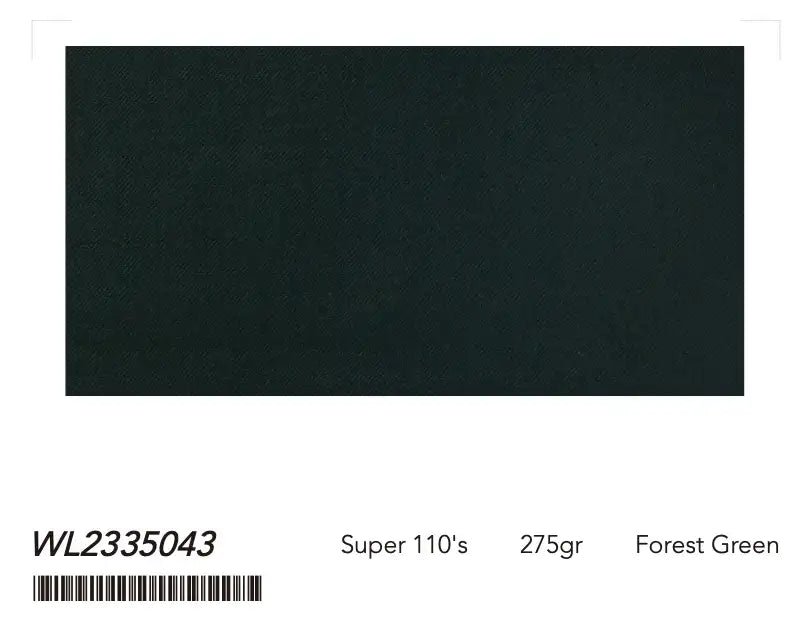 Forest Green Super 110’s Wool Suit – 275g Contemporary Tailoring