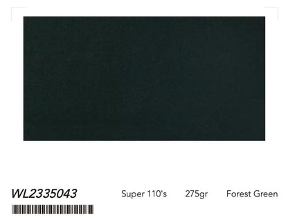 Forest Green Super 110’s Wool Suit – 275g Contemporary Tailoring