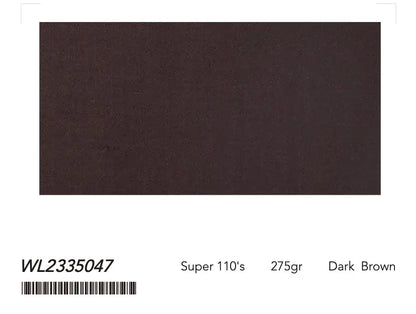 Men’s Dark Brown Double Breasted Suit – Super 110’s Wool 275g | Premium Tailored Business & Formal Suit