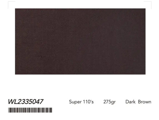 Men’s Dark Brown Double Breasted Suit – Super 110’s Wool 275g | Premium Tailored Business & Formal Suit