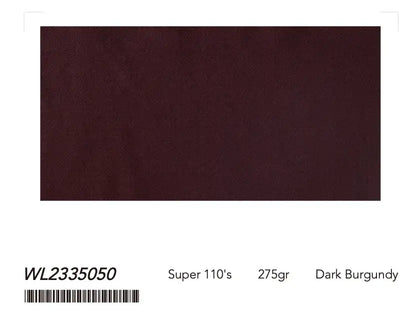 Men’s Dark Burgundy Suit – Super 110’s Wool 275g | Premium Tailored Wedding & Formal Suit