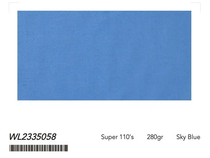 Men’s Sky Blue Suit – Super 110’s Wool 280g | Luxury Tailored Wedding, Summer & Formal Suit