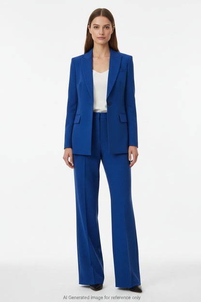 Royal Blue Super 110's Wool – 280g | Bespoke Women's Suit & Separates