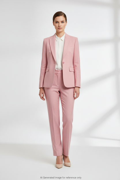 Pink Super 110's Wool – 280g | Bespoke Women's Suit & Separates