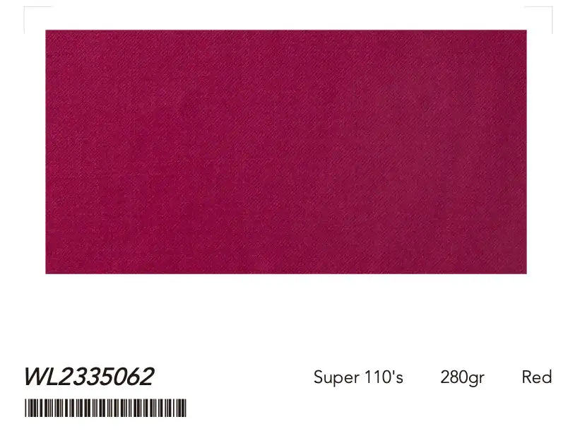 Men’s Deep Red Suit – Super 110’s Wool 280g | Premium Tailored Wedding, Party & Formal Suit