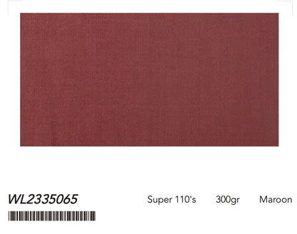 Men’s Maroon Suit – Super 110’s Wool 300g | Luxury Tailored Wedding, Party & Formal Suit