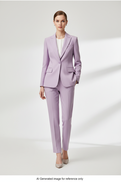 Light Purple Super 110's Wool – 300g | Bespoke Women's Suit & Separates