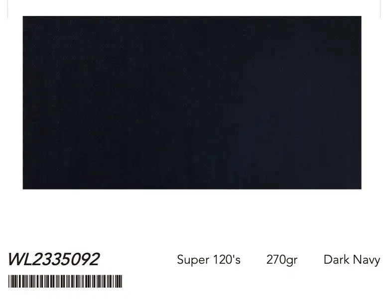 Dark Navy Super 120’s Wool Suit – 270g Luxury Tailoring