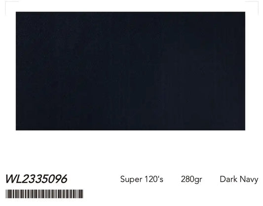 Dark Navy Super 120’s Wool Suit – 280g Signature Tailoring