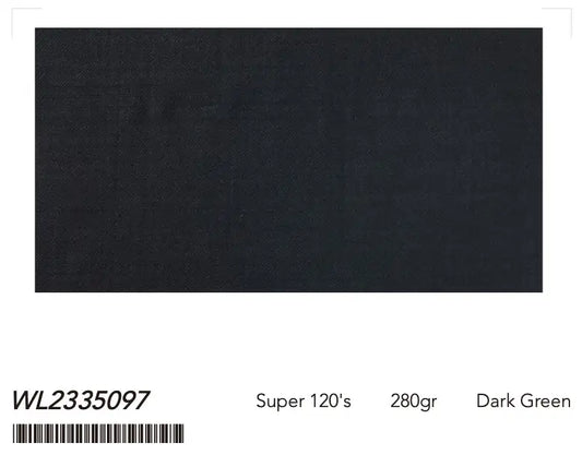 Deep Forest Green Super 120’s Wool Suit – 280g Luxury Tailoring