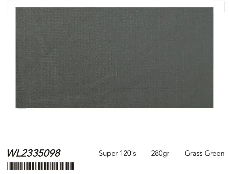Grass Green Super 120’s Wool Suit – 280g Contemporary Tailoring