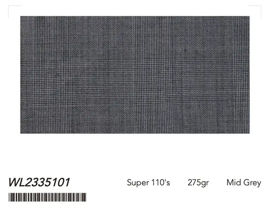 Mid Grey Micro Check Super 110’s Wool Suit – 275g Classic Tailoring