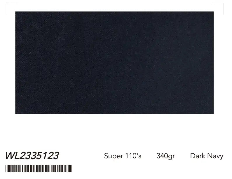 Dark Navy Super 110’s Wool Suit – 340g Premium Tailoring