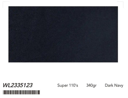 Dark Navy Super 110’s Wool Suit – 340g Premium Tailoring