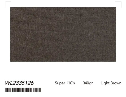 Light Brown Super 110’s Wool Suit – 340g Classic Tailoring
