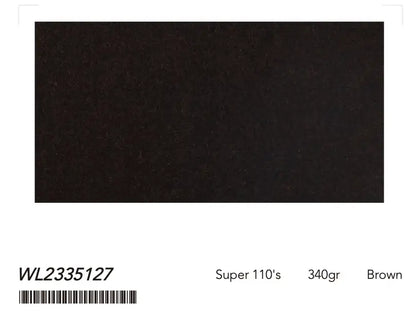 Deep Brown Super 110’s Wool Suit – 340g Premium Tailoring