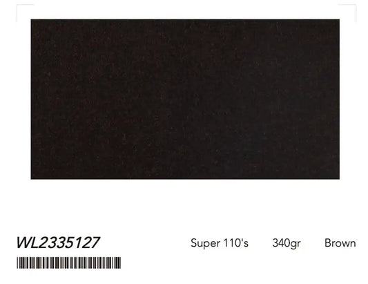 Deep Brown Super 110’s Wool Suit – 340g Premium Tailoring