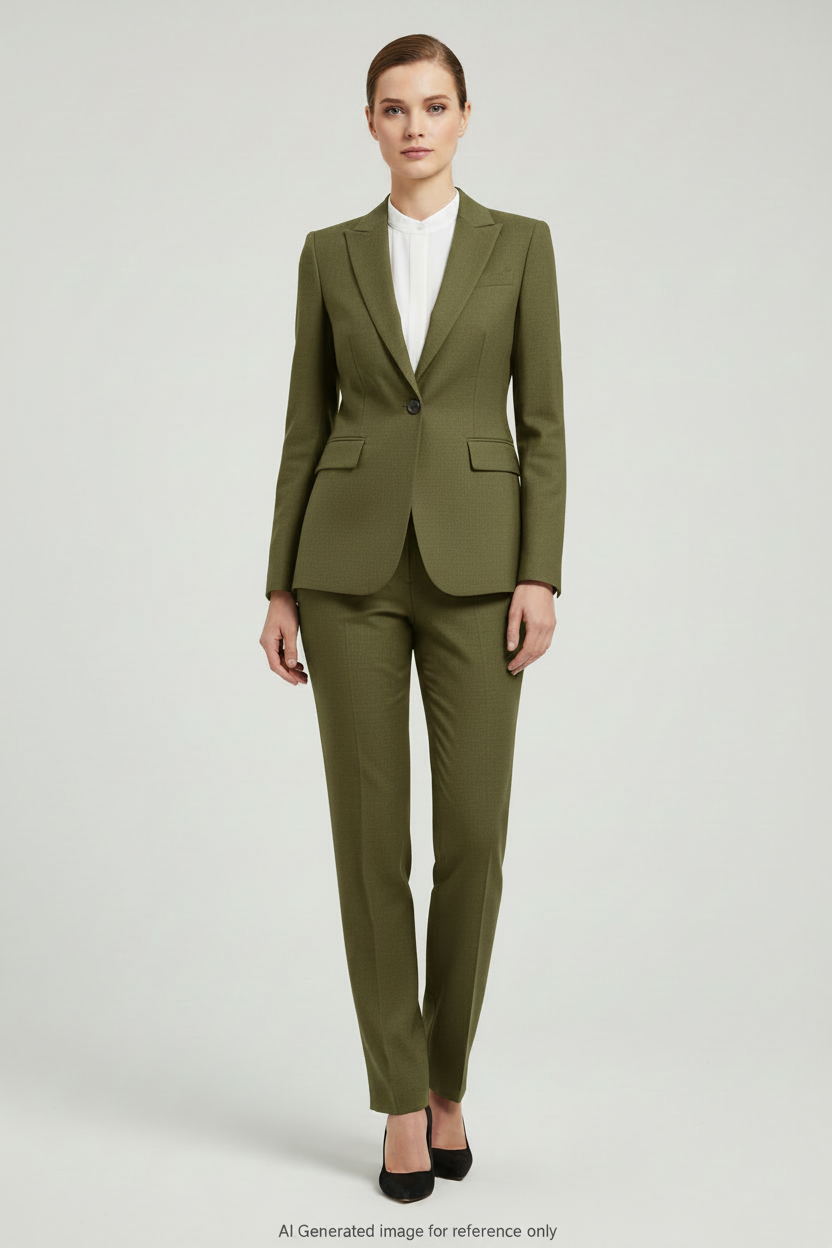 Deep Brown Textured Super 110's Wool – 340g | Bespoke Women's Suit & Separates
